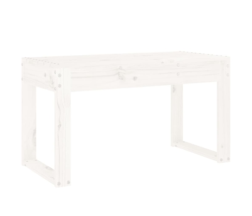 vidaXL Banco de jardín madera maciza de pino blanco 80x38x45 cm