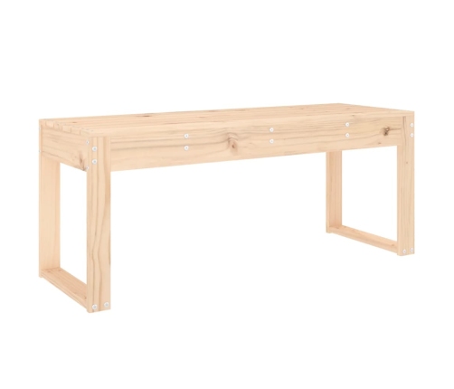 vidaXL Banco de jardín madera maciza de pino 110x38x45 cm