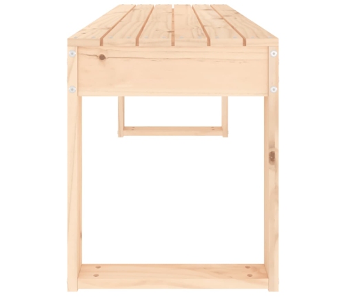 vidaXL Banco de jardín madera maciza de pino 110x38x45 cm