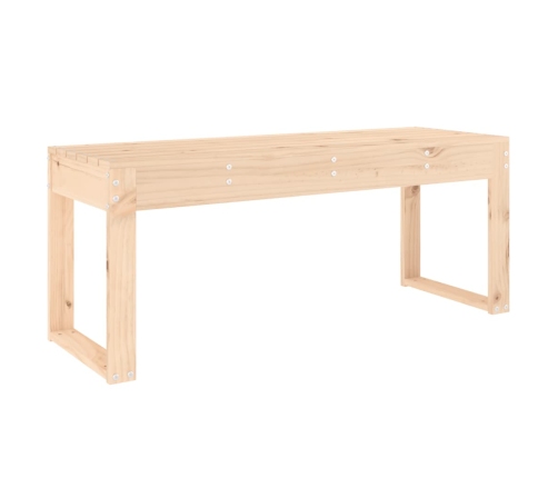 vidaXL Banco de jardín madera maciza de pino 110x38x45 cm