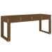 Banco de jardín madera maciza de pino marrón miel 110x38x45 cm
