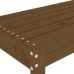 Banco de jardín madera maciza de pino marrón miel 110x38x45 cm