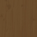 Banco de jardín madera maciza de pino marrón miel 110x38x45 cm