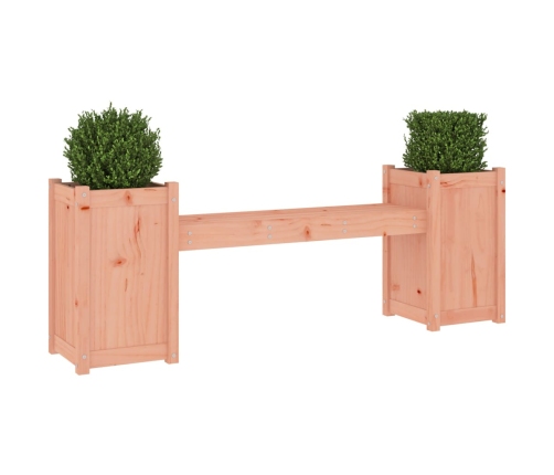 Banco con jardineras madera maciza de abeto Douglas 180x36x63cm