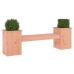 Banco con jardineras madera de abeto Douglas 184,5x39,5x56,5 cm