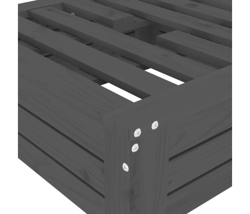 Cubierta para base de sombrilla madera maciza de pino gris