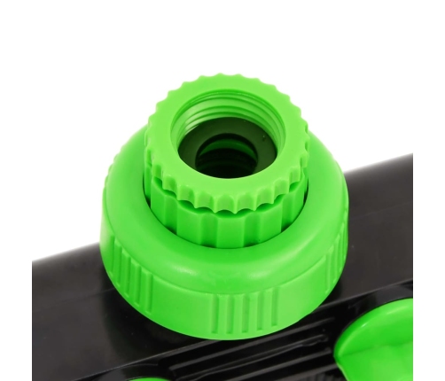 Adaptador para grifo de 4 vías ABS & PP verde negro 19,5x6x11cm