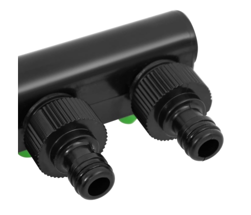 Adaptador para grifo de 4 vías ABS & PP verde negro 19,5x6x11cm