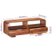 Mueble de TV madera maciza de acacia 110x30x40 cm