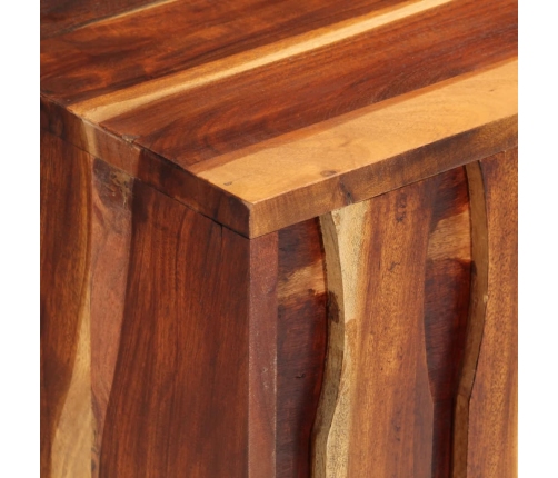 Aparador de madera maciza de acacia 110x28x76 cm