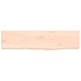 Estante de pared madera maciza de roble sin tratar 40x10x2 cm