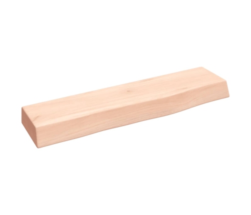 Estante de pared madera maciza de roble sin tratar 40x10x4 cm