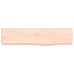 Estante de pared madera maciza de roble sin tratar 40x10x4 cm