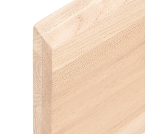 Estante de pared madera maciza de roble sin tratar 40x10x4 cm