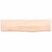 Estante de pared madera maciza de roble sin tratar 40x10x6 cm