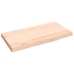 Estante de pared madera maciza de roble sin tratar 40x20x2 cm