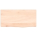 Estante de pared madera maciza de roble sin tratar 40x20x2 cm