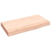 Estante de pared madera maciza de roble sin tratar 40x20x4 cm