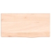 Estante de pared madera maciza de roble sin tratar 40x20x4 cm