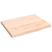 Estante de pared madera maciza de roble sin tratar 40x30x2 cm