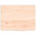 Estante de pared madera maciza de roble sin tratar 40x30x2 cm