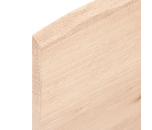 Estante de pared madera maciza de roble sin tratar 40x30x2 cm