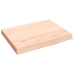 Estante de pared madera maciza roble sin tratar 40x30x(2-4) cm