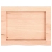 Estante de pared madera maciza roble sin tratar 40x30x(2-4) cm