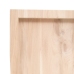 Estante de pared madera maciza roble sin tratar 40x30x(2-4) cm