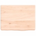 Estante de pared madera maciza roble sin tratar 40x30x(2-6) cm