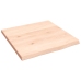 Estante de pared madera maciza de roble sin tratar 40x40x2 cm