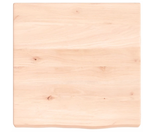 Estante de pared madera maciza roble sin tratar 40x40x(2-4) cm