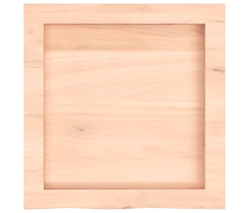 Estante de pared madera maciza roble sin tratar 40x40x(2-4) cm