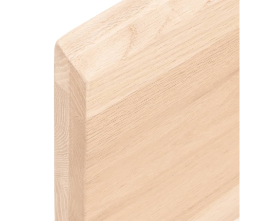 Estante de pared madera maciza roble sin tratar 40x40x(2-4) cm