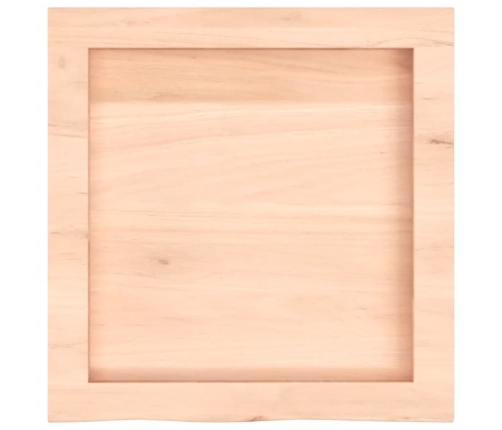 Estante de pared madera maciza roble sin tratar 40x40x(2-6) cm