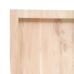 Estante de pared madera maciza roble sin tratar 40x40x(2-6) cm