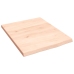 vidaXL Estante de pared madera maciza de roble sin tratar 40x50x2 cm