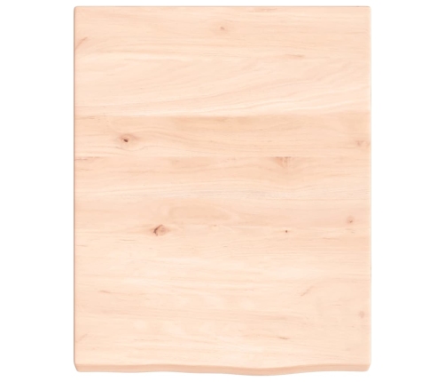 vidaXL Estante de pared madera maciza roble sin tratar 40x50x(2-4) cm