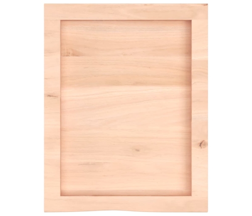 vidaXL Estante de pared madera maciza roble sin tratar 40x50x(2-4) cm