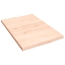 Estante de pared madera maciza de roble sin tratar 40x60x2 cm