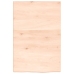 Estante de pared madera maciza de roble sin tratar 40x60x2 cm