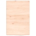 Estante de pared madera maciza roble sin tratar 40x60x(2-4) cm