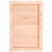 Estante de pared madera maciza roble sin tratar 40x60x(2-4) cm