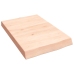 Estante de pared madera maciza roble sin tratar 40x60x(2-6) cm