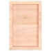 Estante de pared madera maciza roble sin tratar 40x60x(2-6) cm