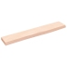 Estante de pared madera maciza de roble sin tratar 60x10x2 cm