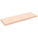 Estante de pared madera maciza de roble sin tratar 60x20x2 cm