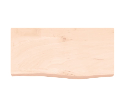 vidaXL Estante de pared madera maciza roble sin tratar 60x30x(2-6) cm