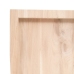 Estante de pared madera maciza roble sin tratar 60x30x(2-6) cm