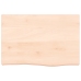 Estante de pared madera maciza roble sin tratar 60x40x(2-6) cm